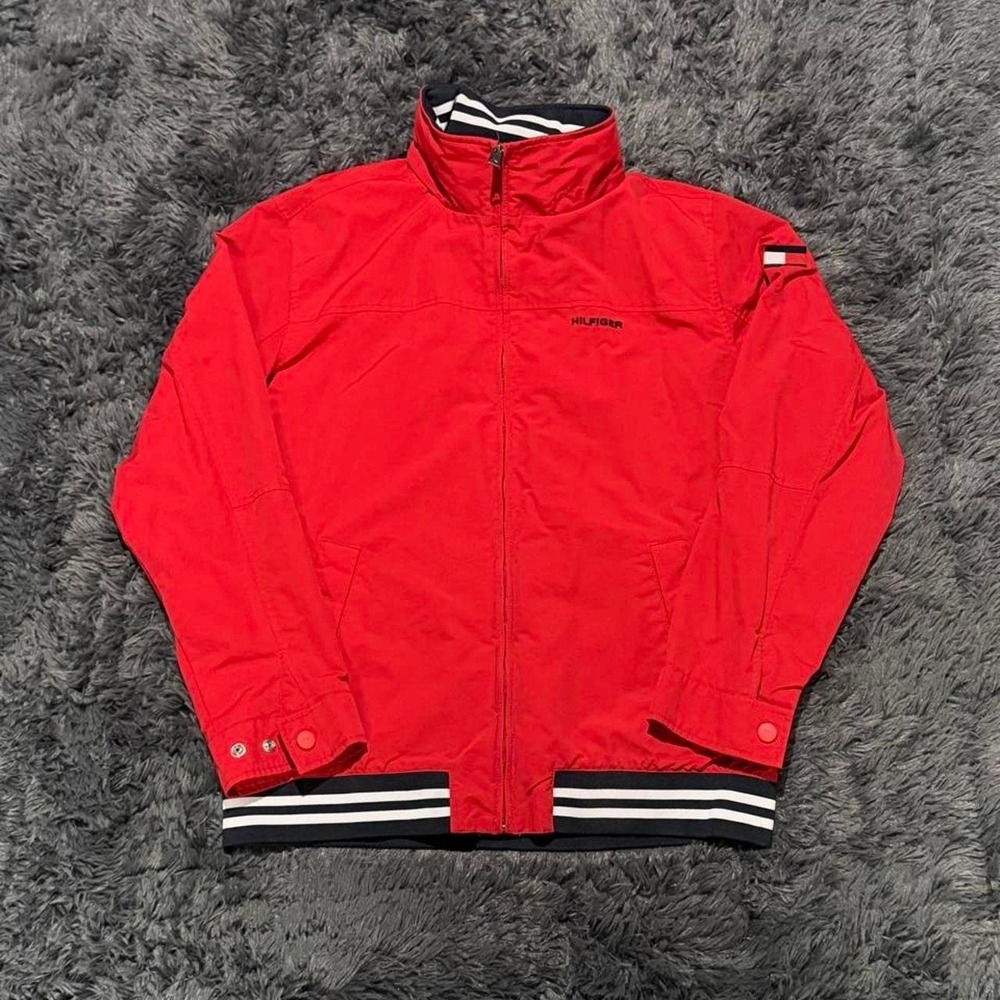 Tommy Hilfiger Red vintage 90s windbreaker jacket